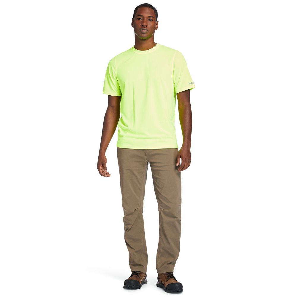 Camisetas Masculino - Timberland Pro® Wicking Good Short Sleeve - ZONTP6234 - Verdes